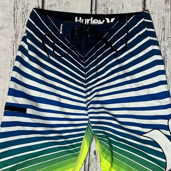 Hurley Board Shorts Multi Color Surfing Surfer Beach Summer Swim Trunks Shorts - Picture 4 of 6